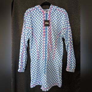 RARE NWT Capsulle LA Romper, Size L, Hooded, Fabulous